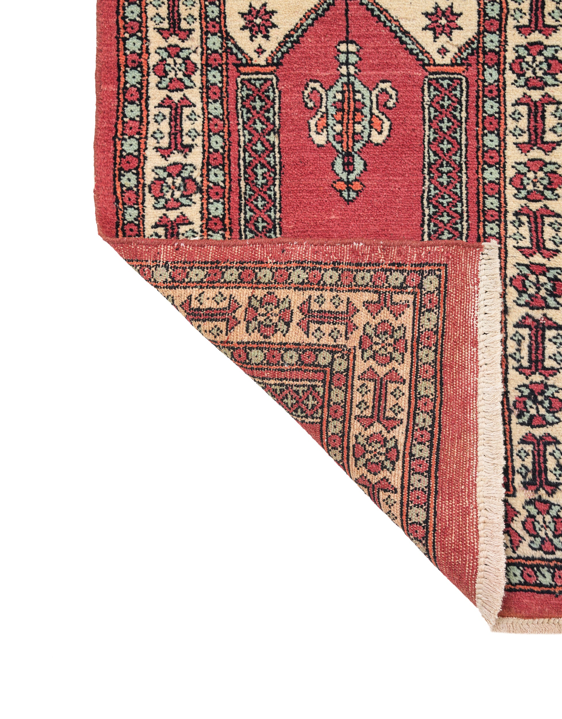 Vintage Kashmiri Rug 3'3" x 2'2"