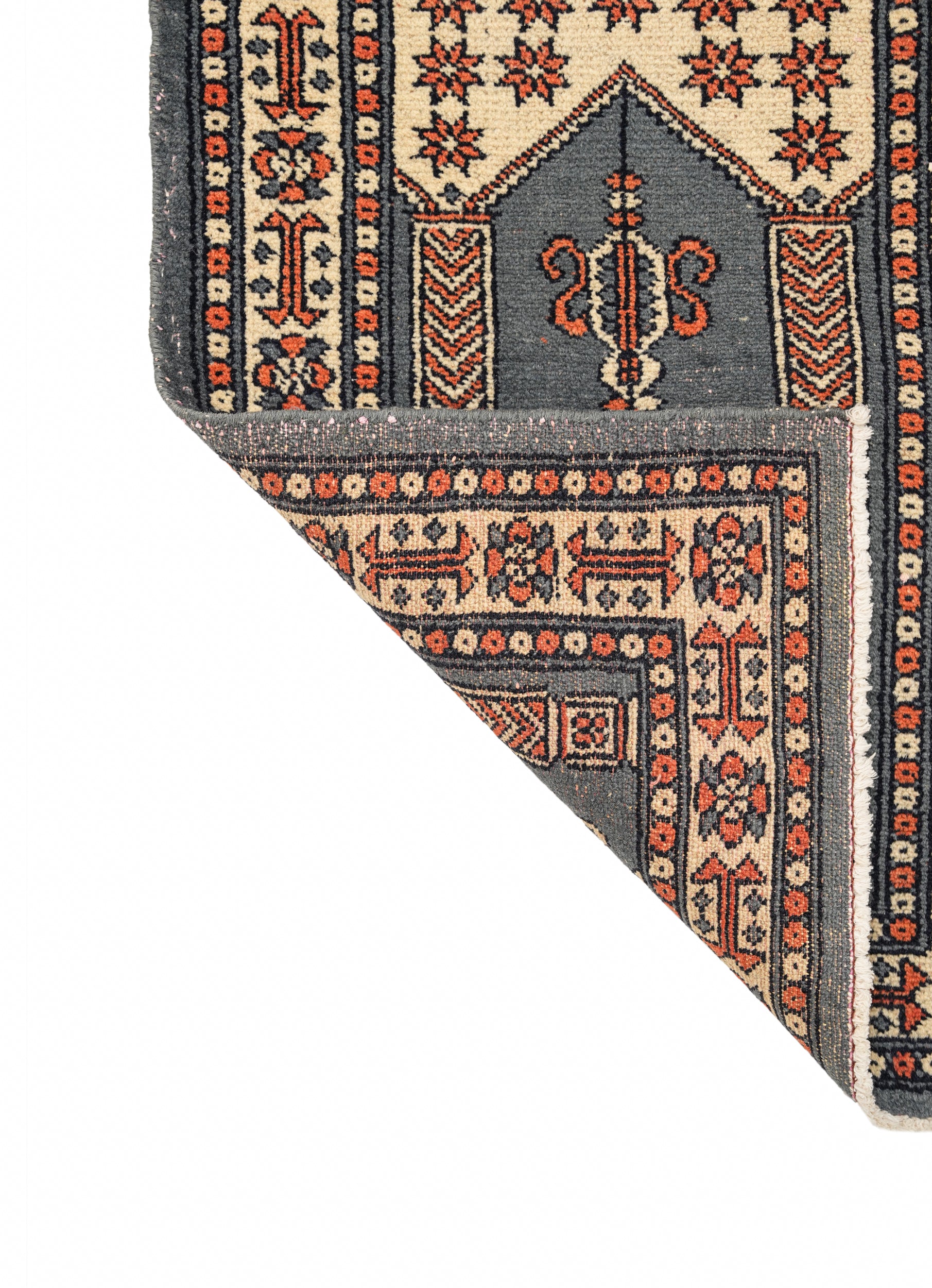 Vintage Kashmiri Rug 3' x 2'2"