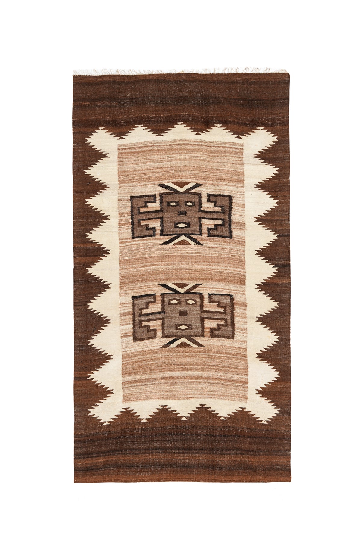 Vintage Peruvian Alpaca kilim 5' x 3'