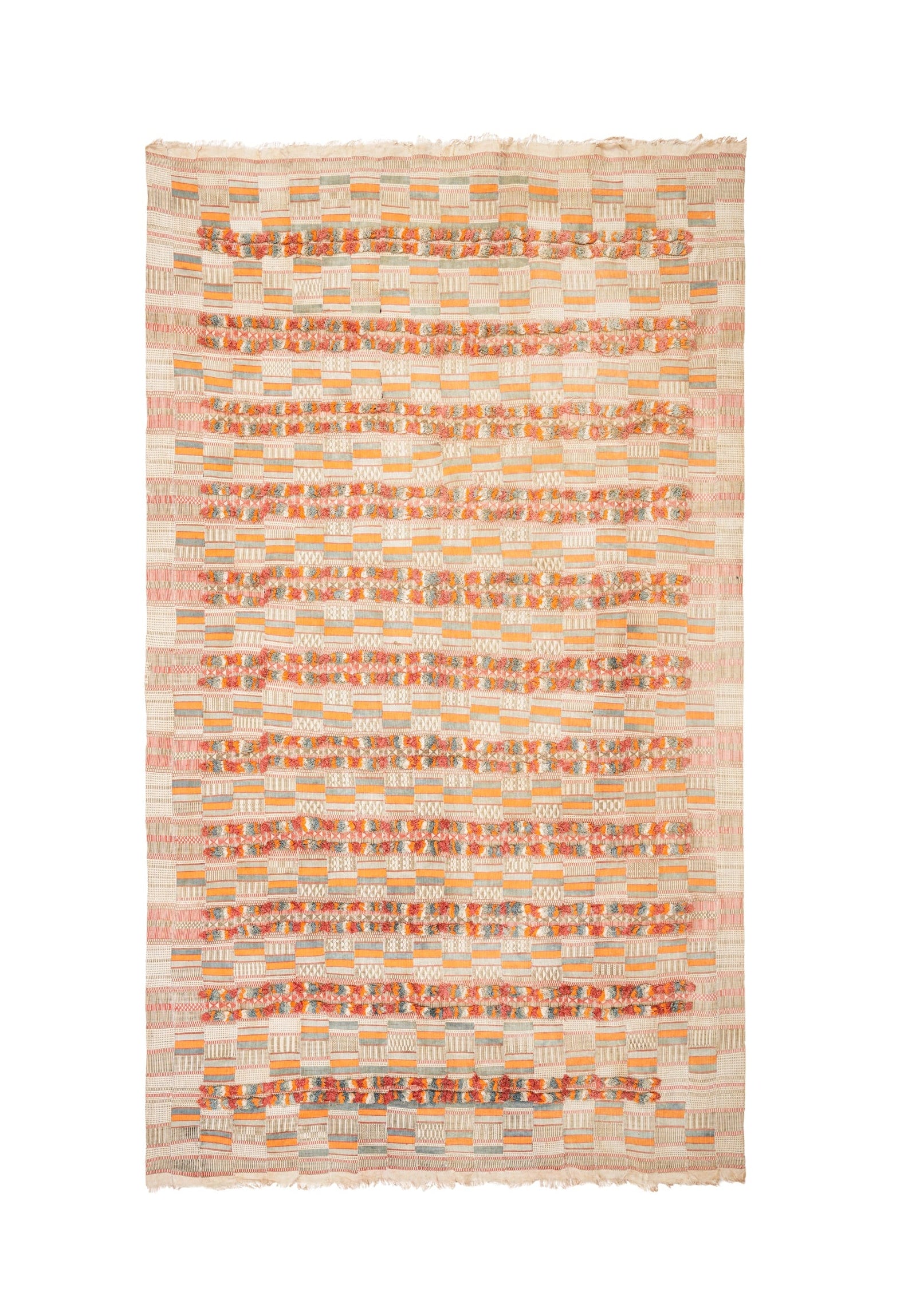 Vintage African Fulani Khasa Textile Blanket  11'2" x6'6"