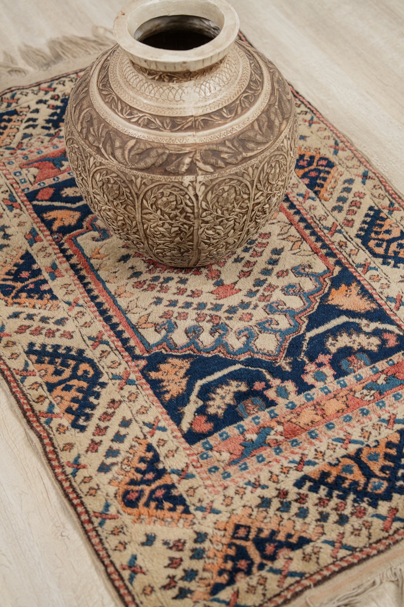 Vintage Turkish KAZAK Rug 3'8" x 2'5"
