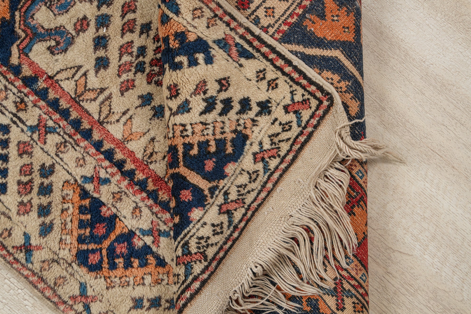 Vintage Turkish KAZAK Rug 3'8" x 2'5"