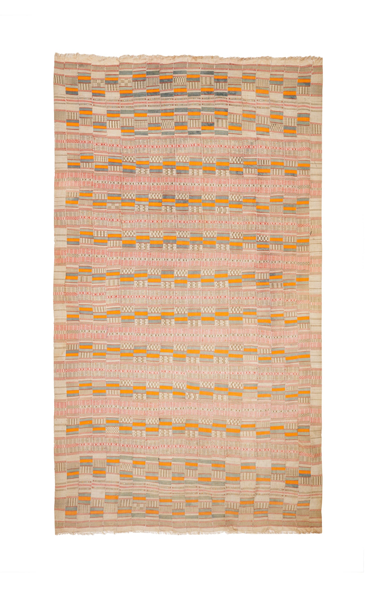 Vintage African Fulani Khasa Textile Blanket  11'2" x6'6"