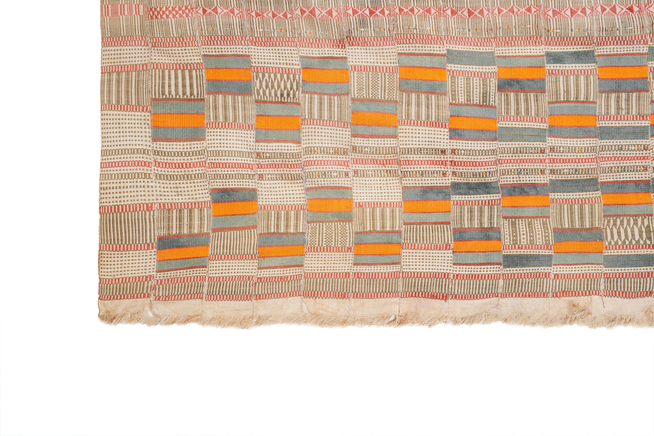 Vintage African Fulani Khasa Textile Blanket  11'2" x6'6"