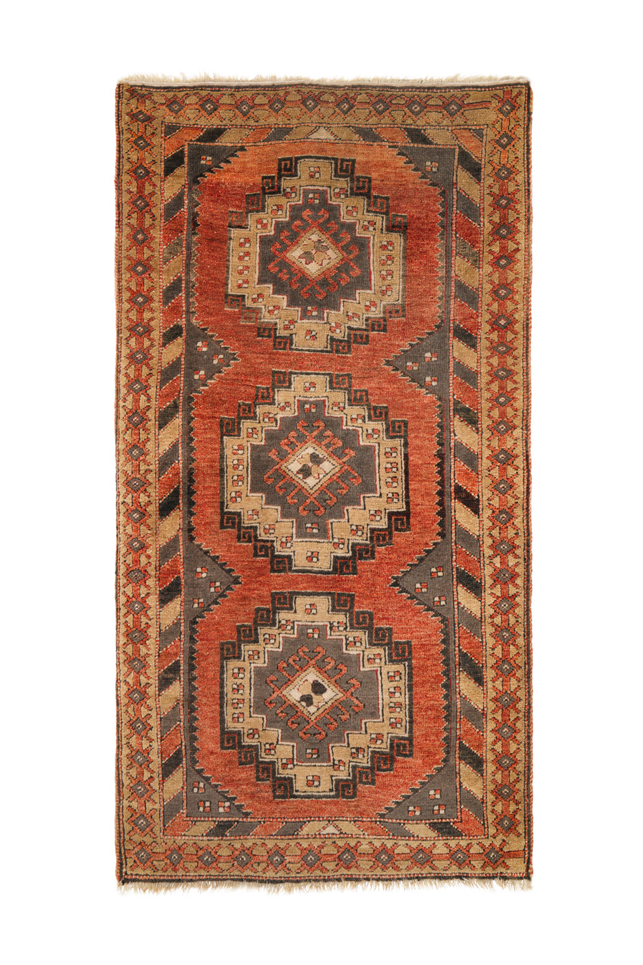 Vintage Anatolian Shirvan Rug 6'2" x 3'4"