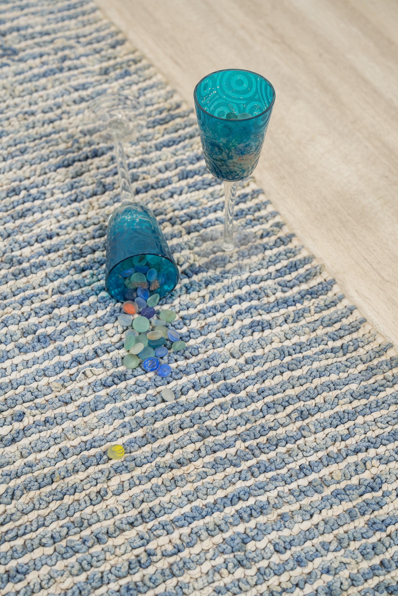 Vintage Indian Beaded Rug 6'4" x4'1"