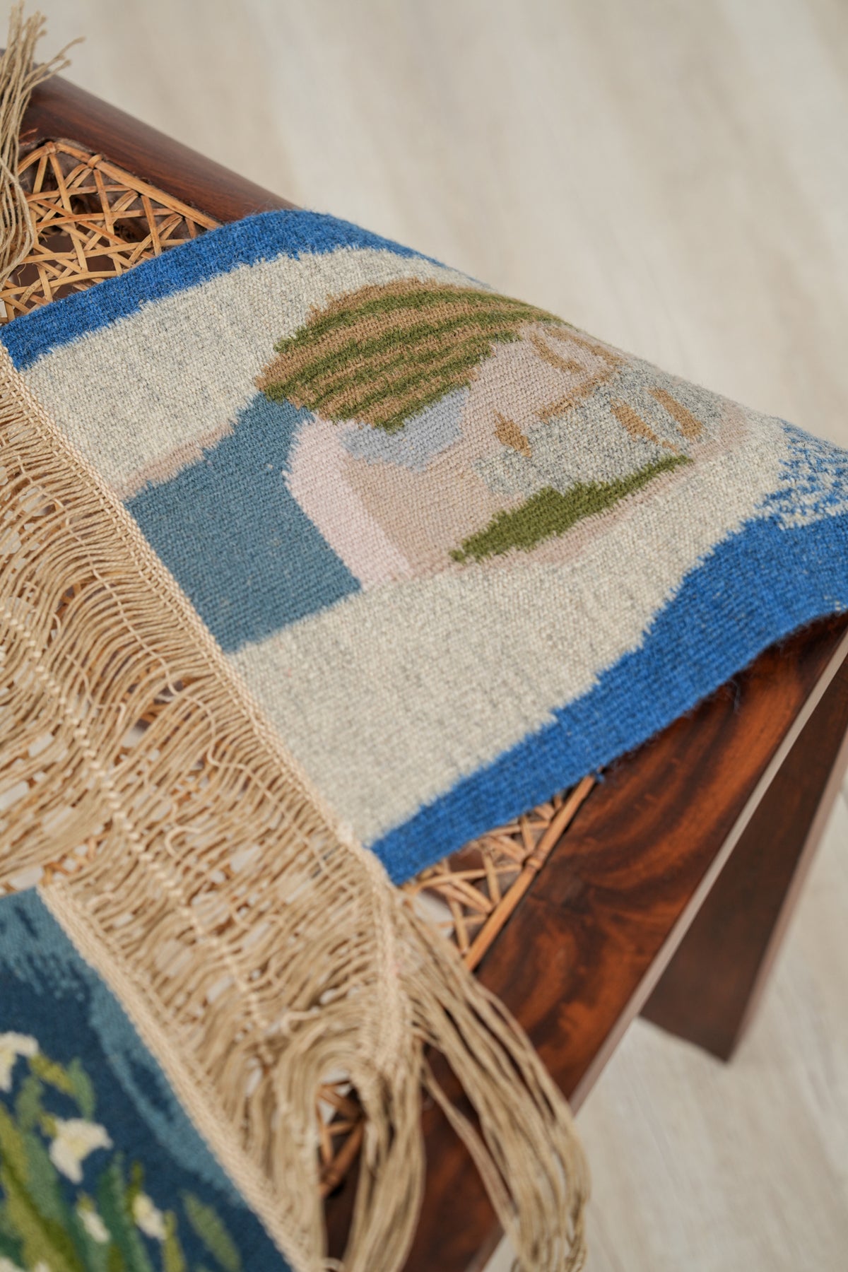 Vintage Swedish Flemish Tapestry 1'9" x 1'3"