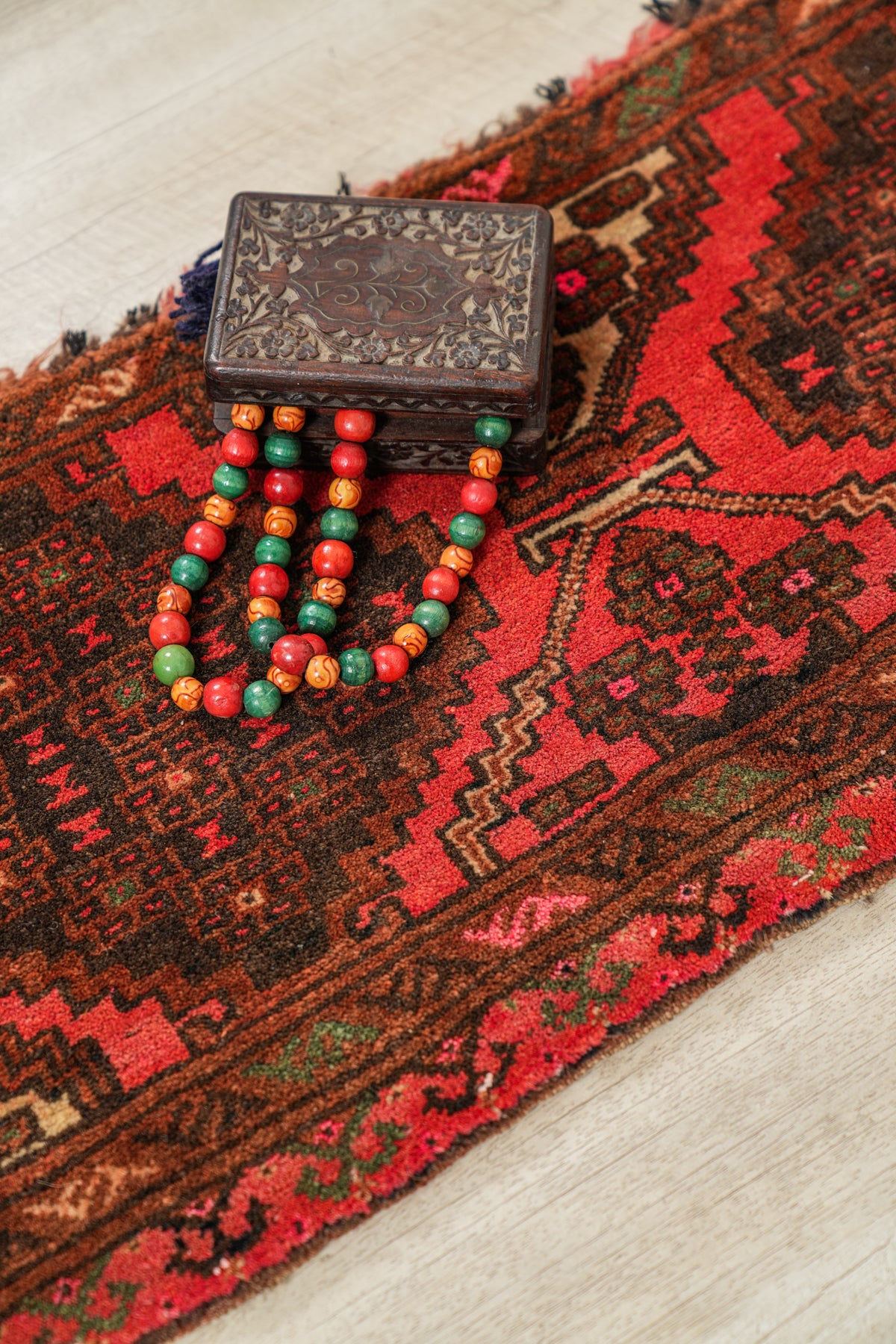 Vintage Turkmen Torba Rug 5' x 1'3"