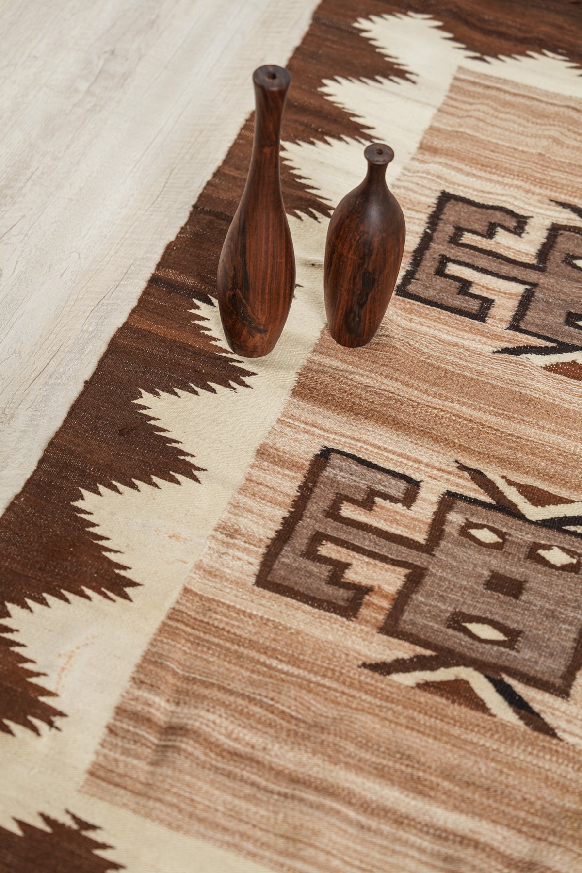 Vintage Peruvian Alpaca kilim 5' x 3'