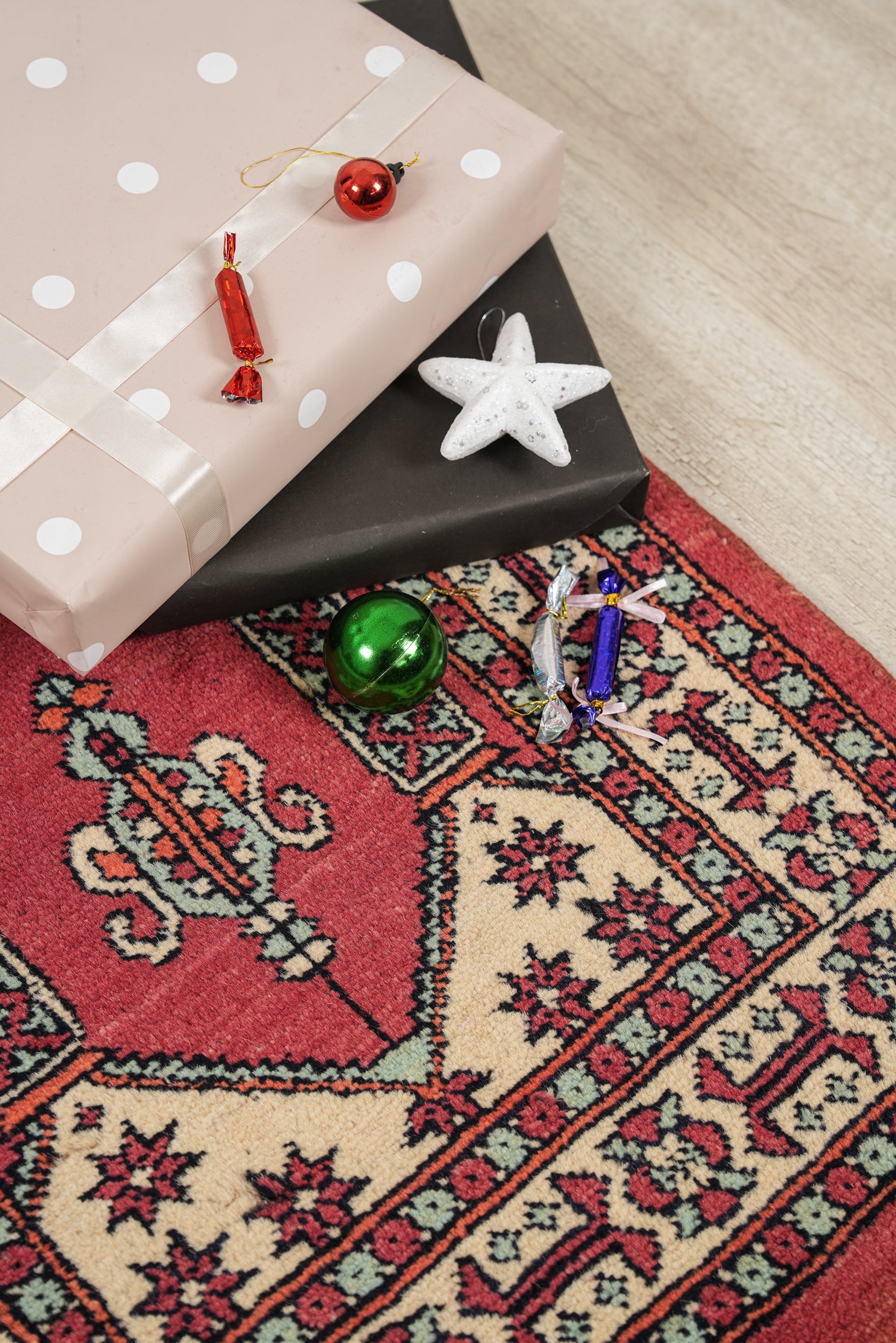 Vintage Kashmiri Rug 3'3" x 2'2"