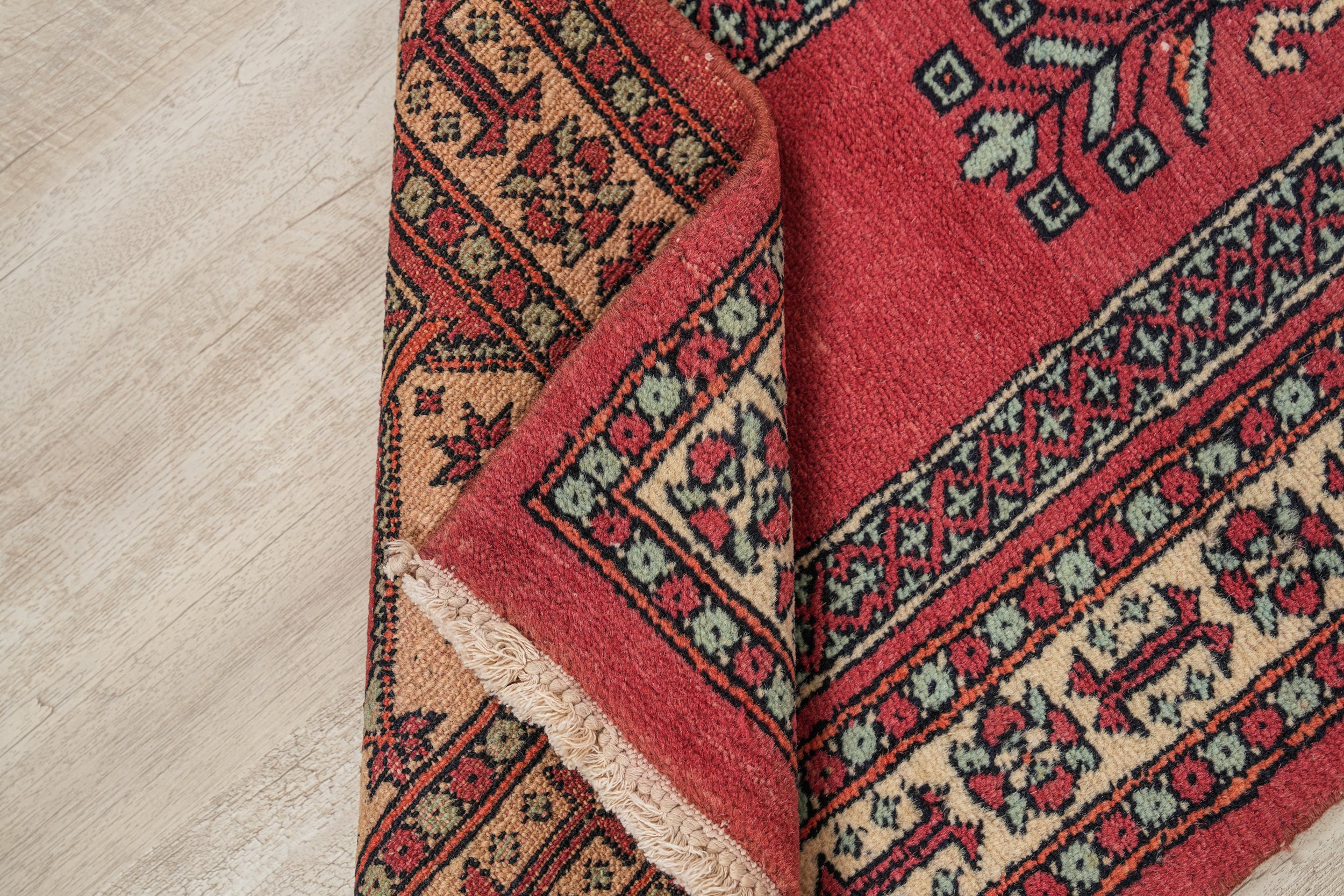 Vintage Kashmiri Rug 3'3" x 2'2"