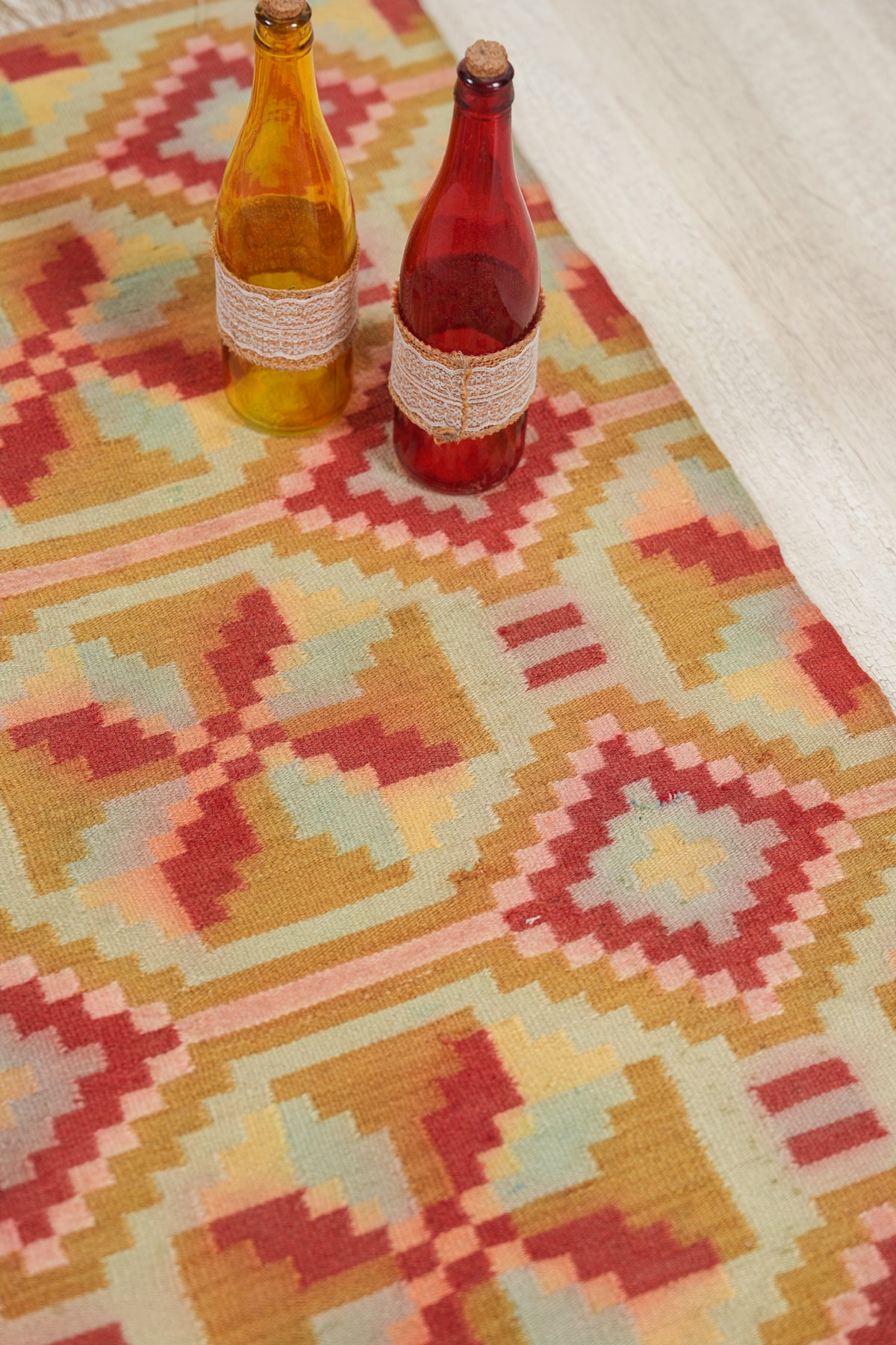Vintage Swedish Textile 4'5" X 2'