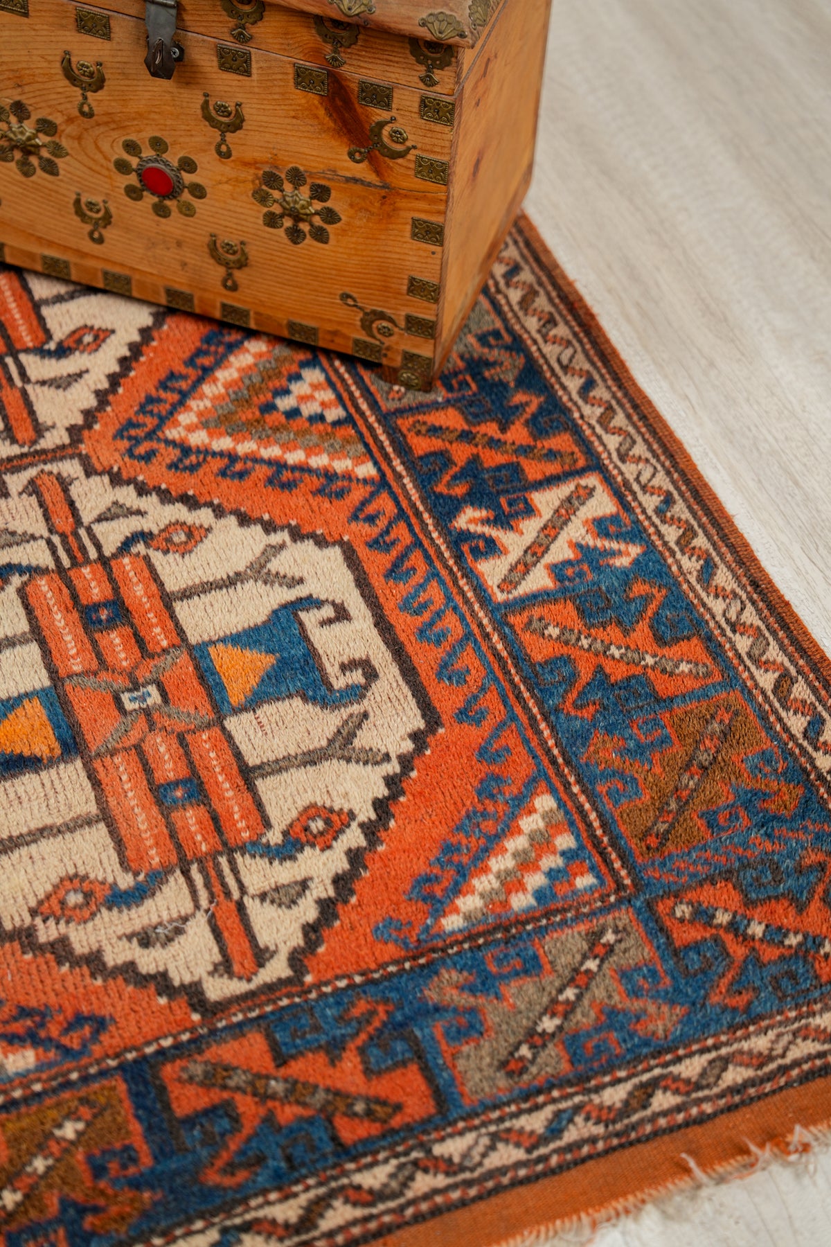 Vintage Turkish Milas Rug 4'5" X 3'1"