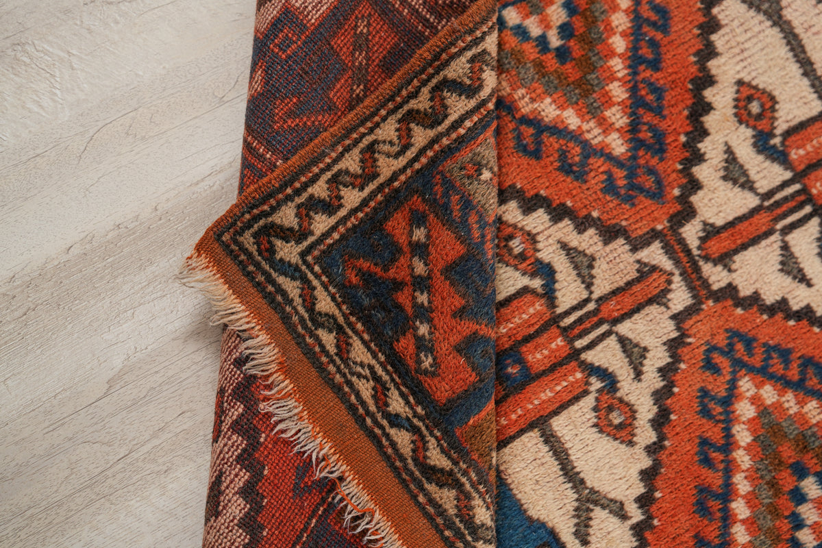 Vintage Turkish Milas Rug 4'5" X 3'1"