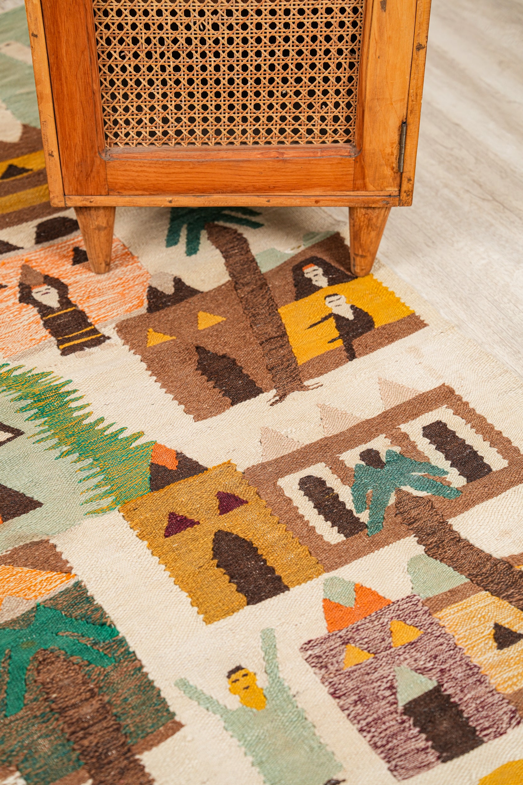 Vintage Egyptian Tapestry 5'10" x 3'3"