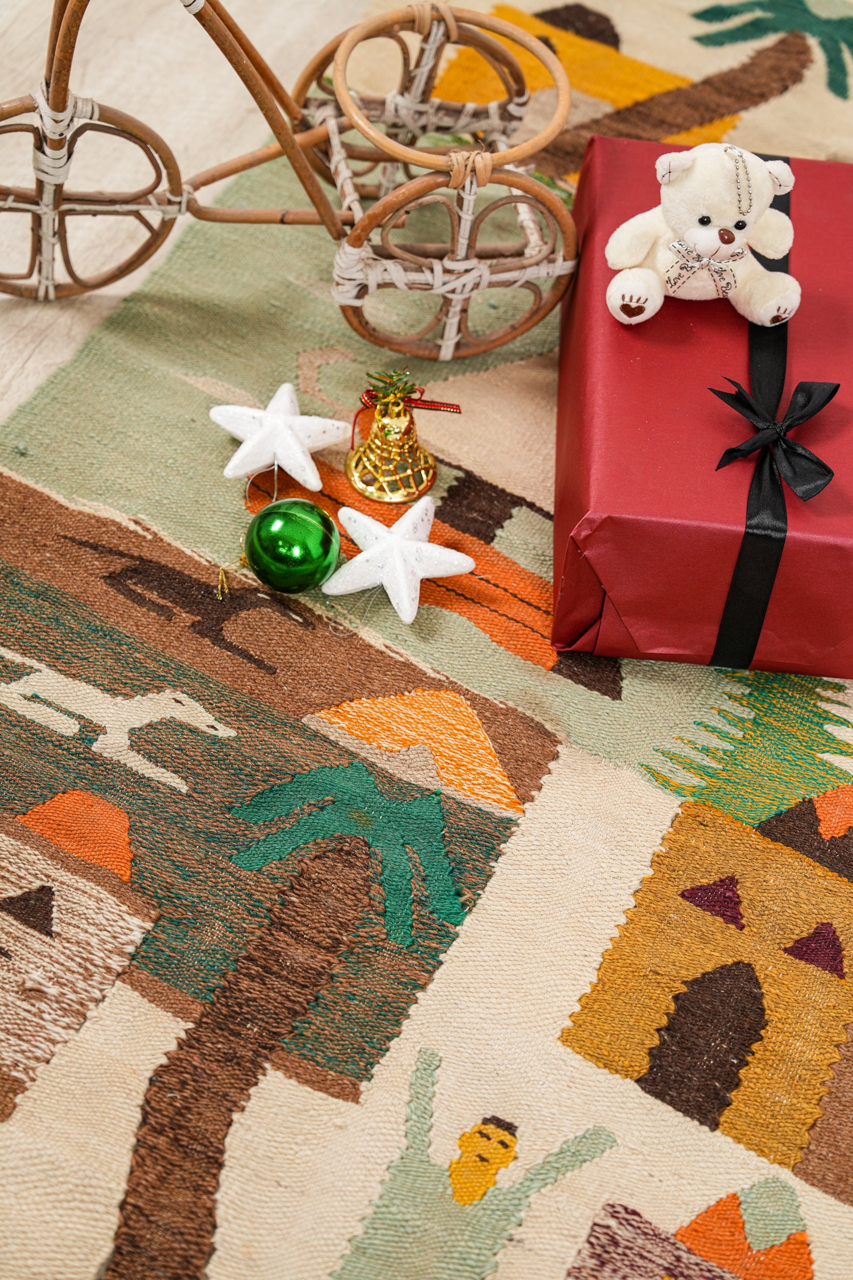 Vintage Egyptian Tapestry 5'10" x 3'3"