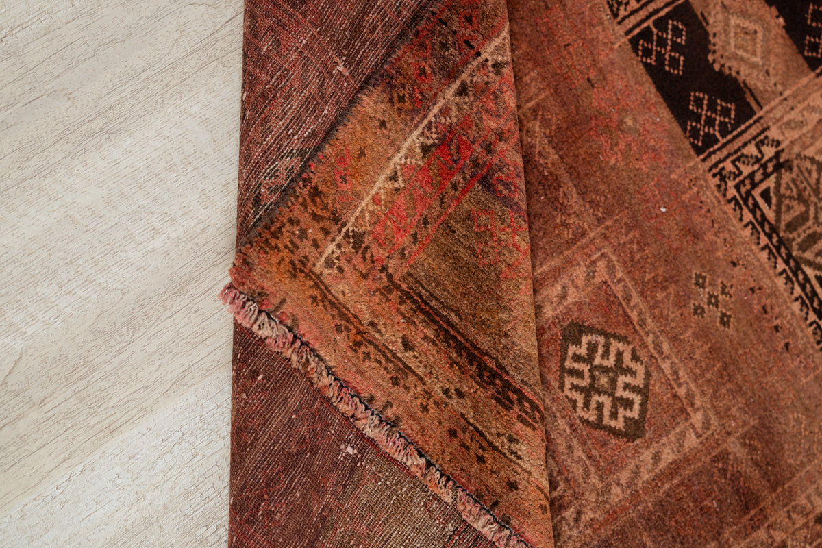 Vintage Turkmen Runner Rug 6'1" X 2'8"