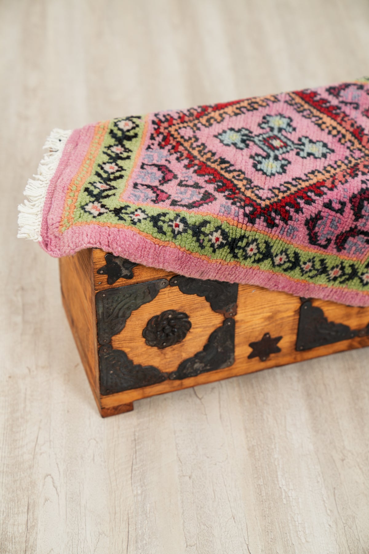 Vintage Moroccan Table Rug 1'9" x 1'7"