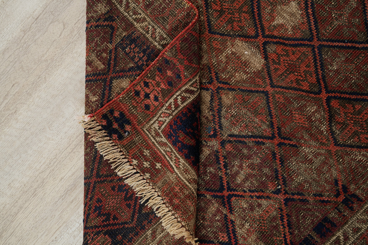 Antique Baloch Rug 3'9" X 2'6"