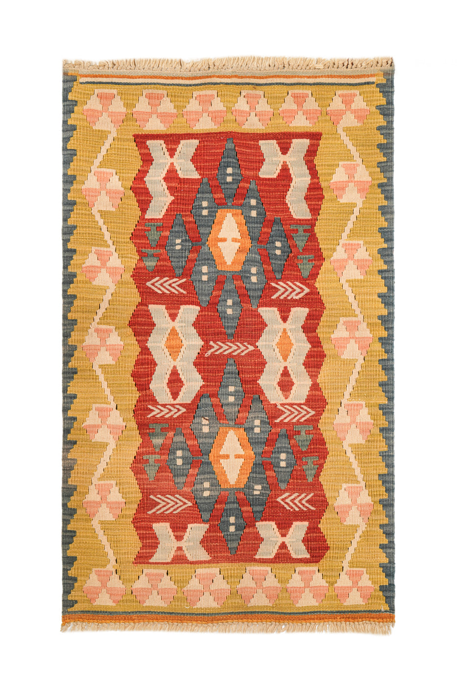 Vintage Turkish Tribal Kilim 4'3" x 2'7"