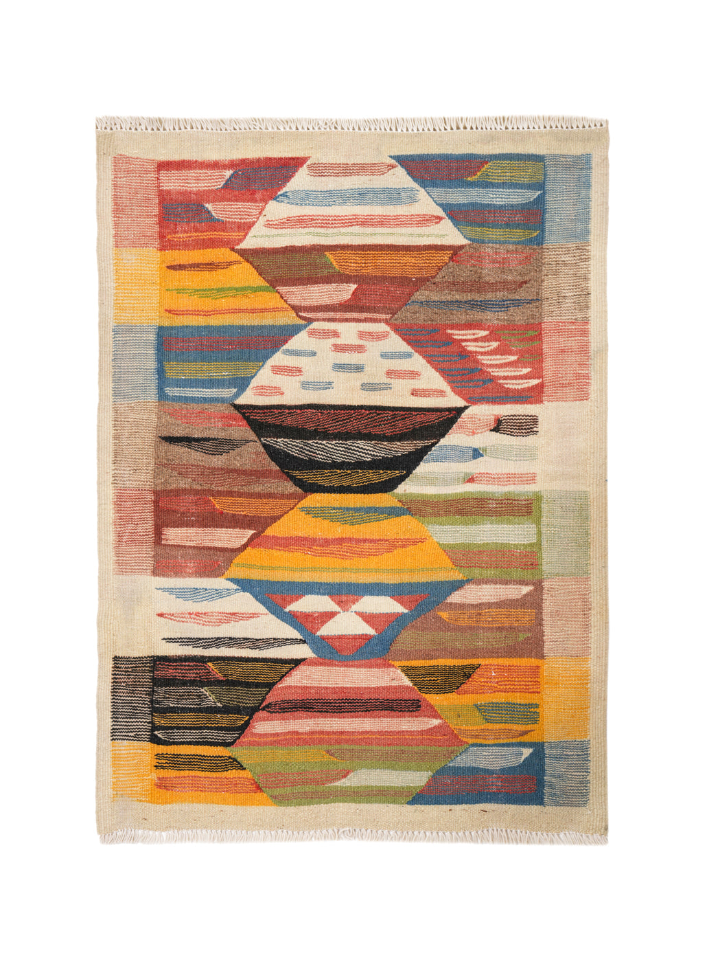 Vintage Moroccan Tribal kilim 3'1" x 2'3"