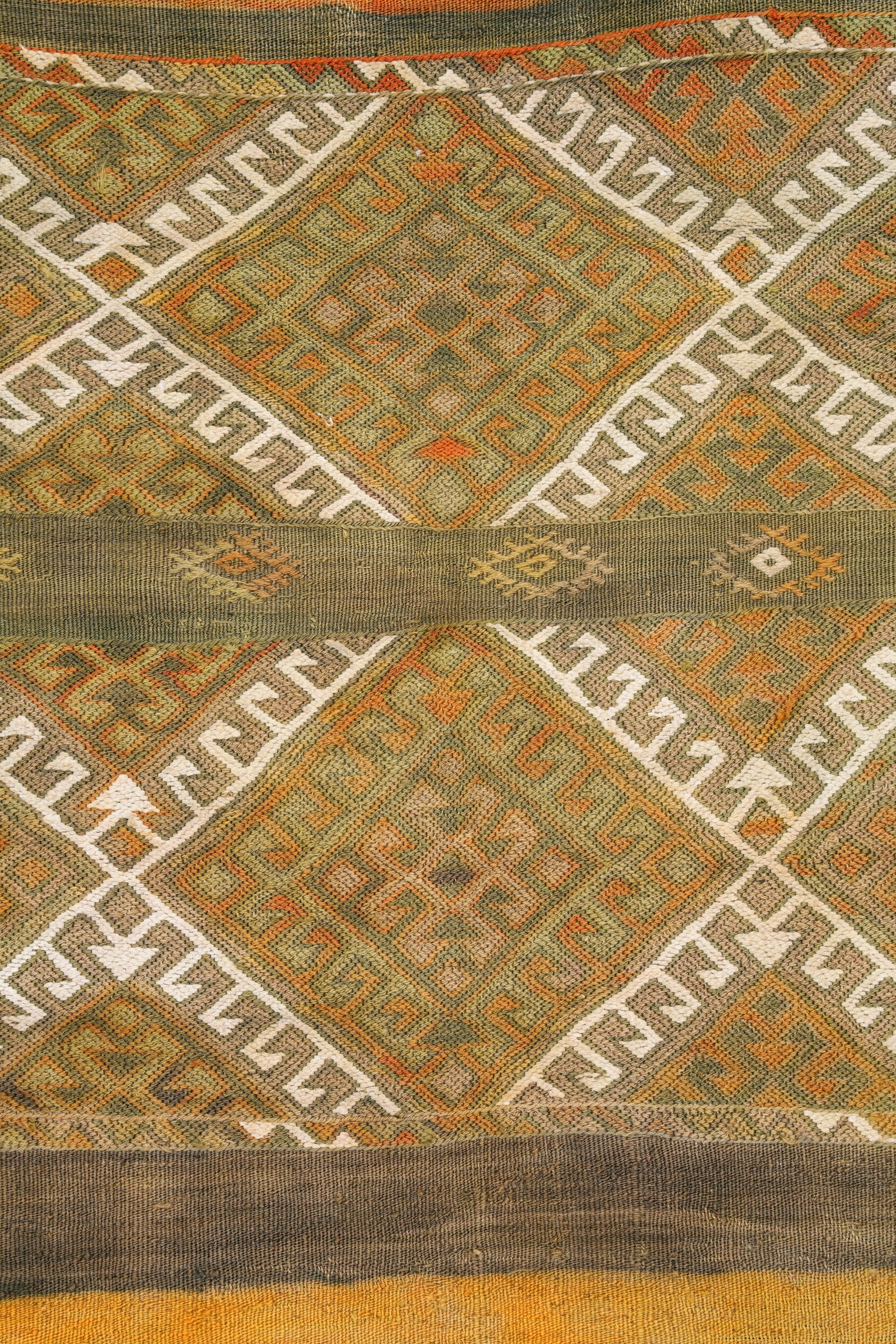 Vintage Anatolian Yoruk kilim 4.2" x 3'9"
