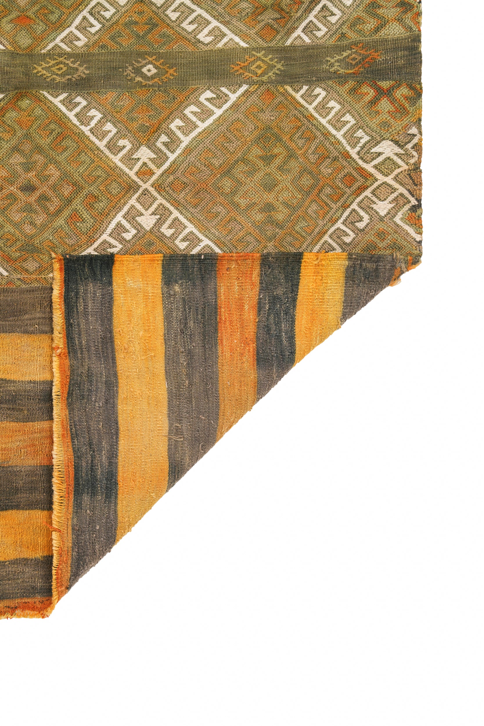 Vintage Anatolian Yoruk kilim 4.2" x 3'9"