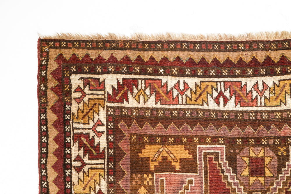 Antique Caucasian Shirvan Rug 9'3" x 4'5"