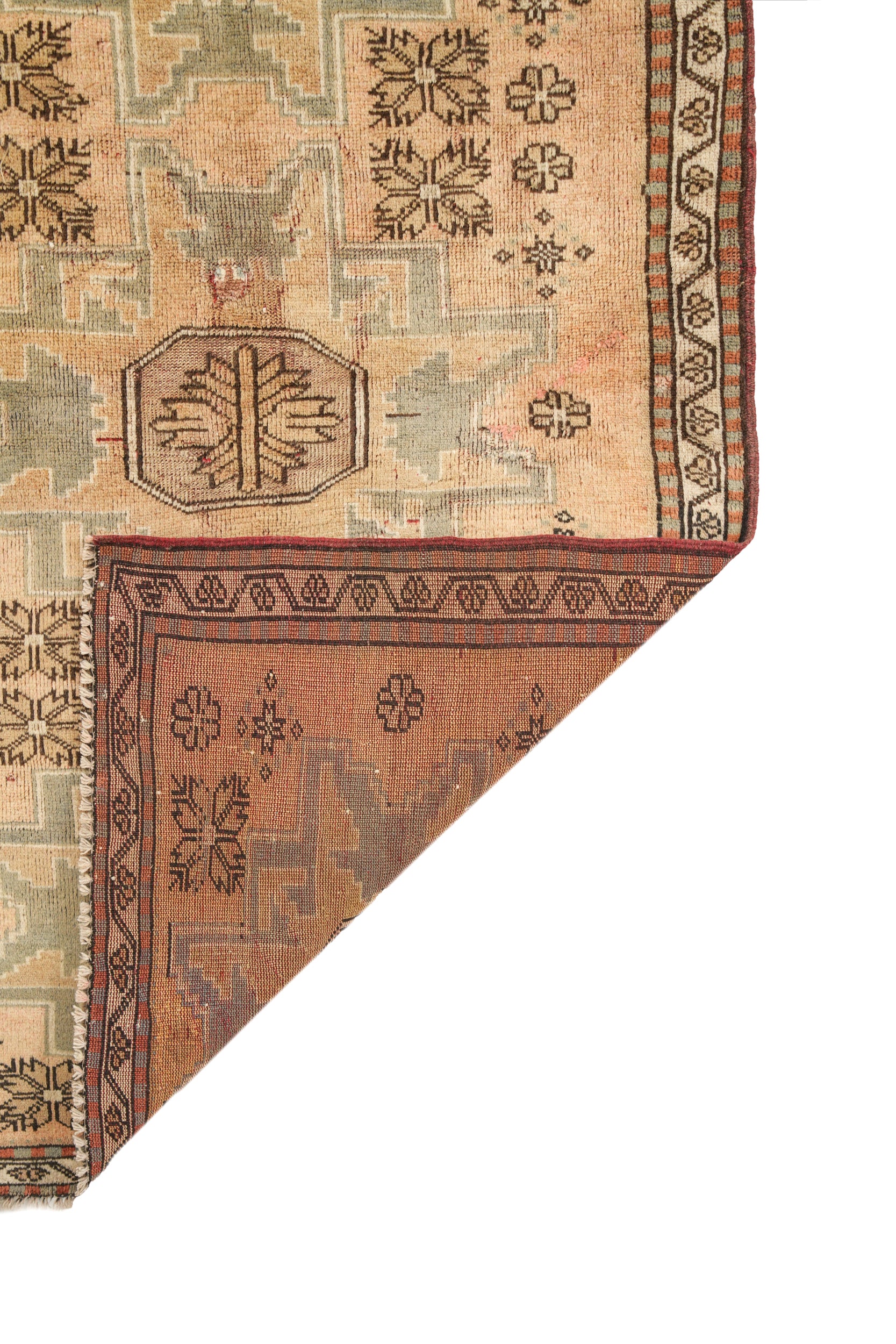 Vintage Turkish Shirvan Rug 6' X 3'4"