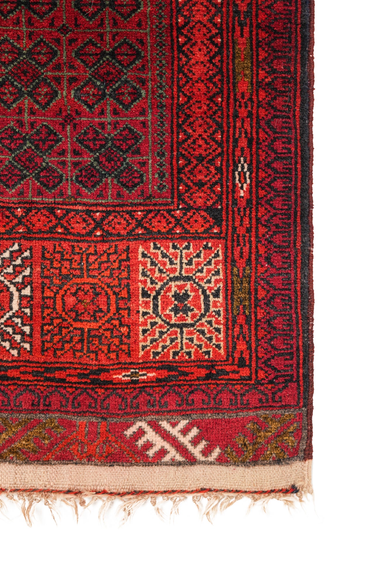 Vintage Afghan Tribal Rug 3' x 2"