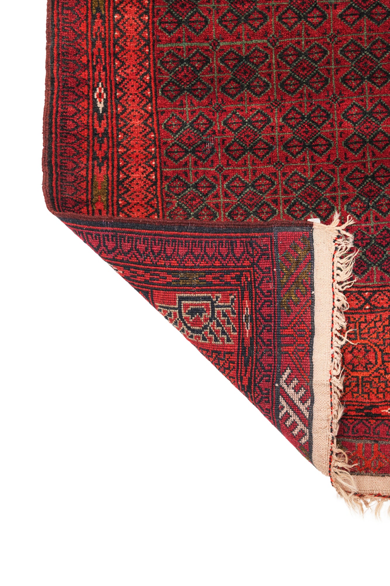 Vintage Afghan Tribal Rug 3' x 2"