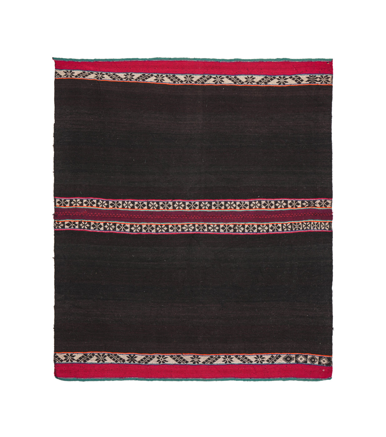 Vintage Bolivian Aguayo Textile 3'8" x 3'1"