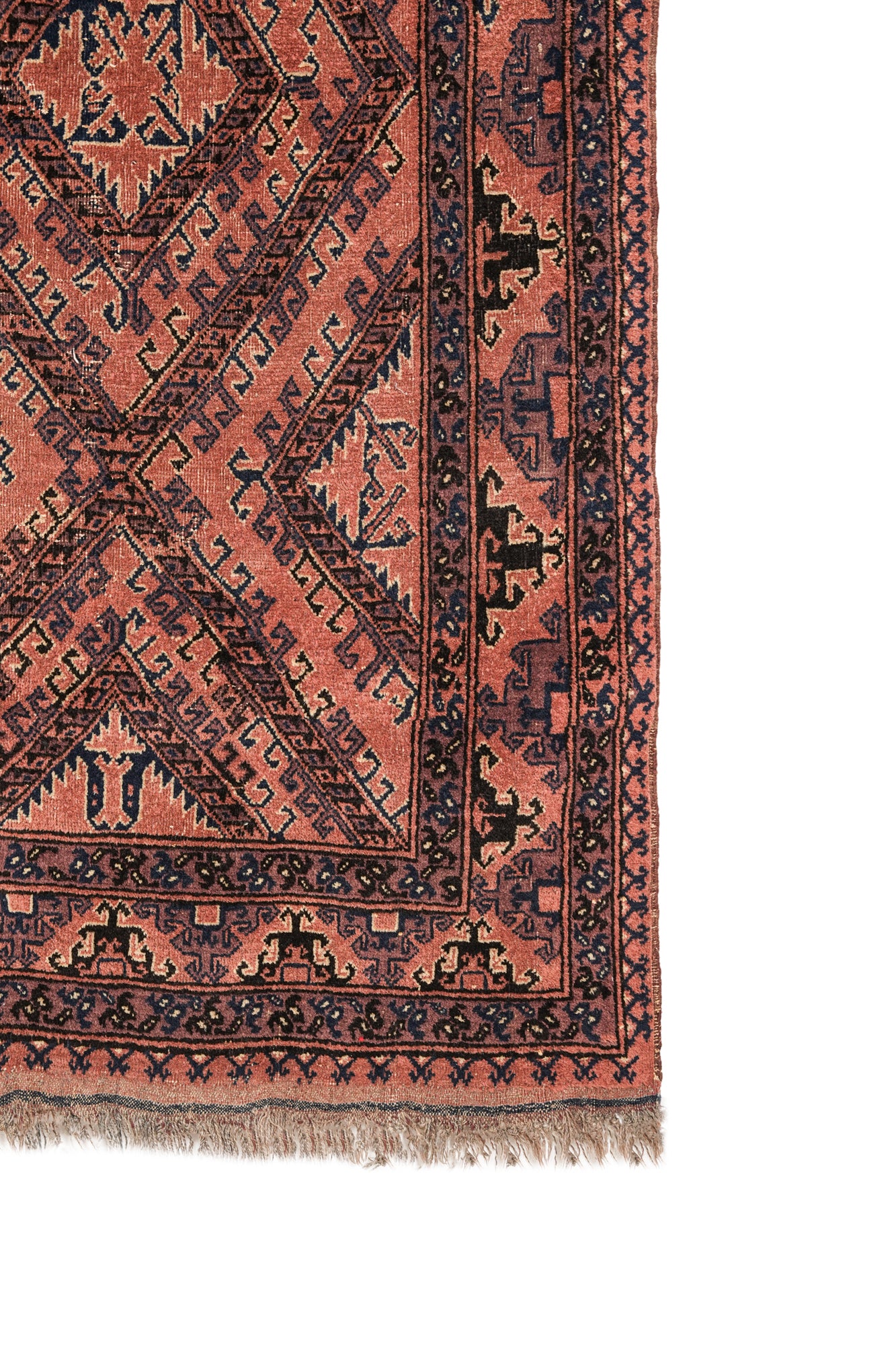 Vintage Turkmen Rug 6'4" x 3'2"