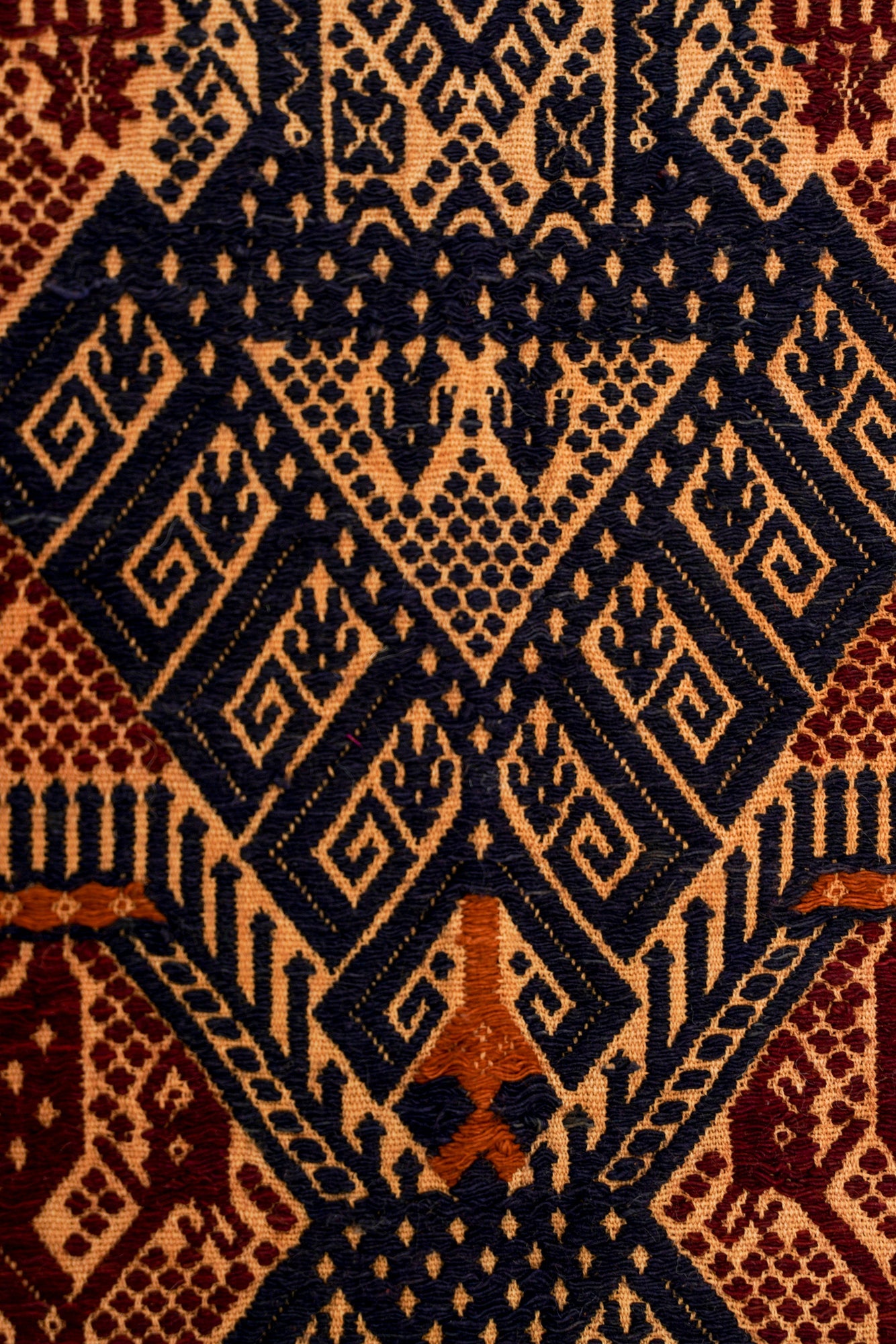 Antique Indonesian Ceremonial textile 2'7" x 2'3"