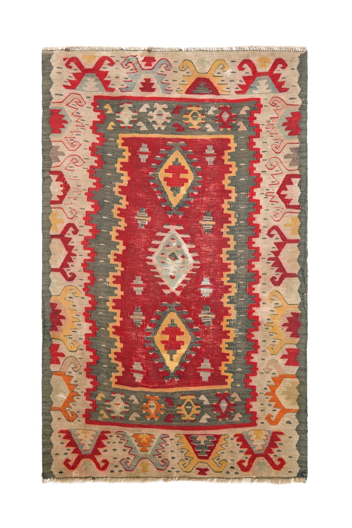 Antique Anatolian Reyhanli Kilim 3' x 2'