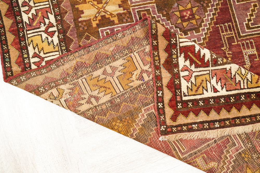 Antique Caucasian Shirvan Rug 9'3" x 4'5"