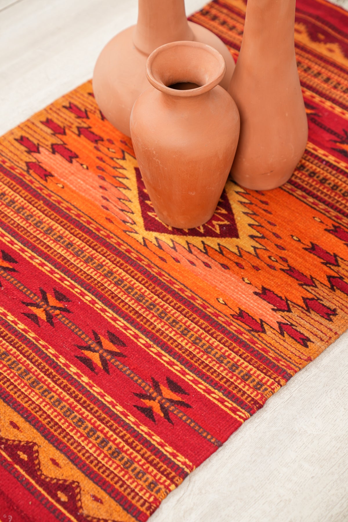 Vintage Mexican Zapotec Kilim 3'4