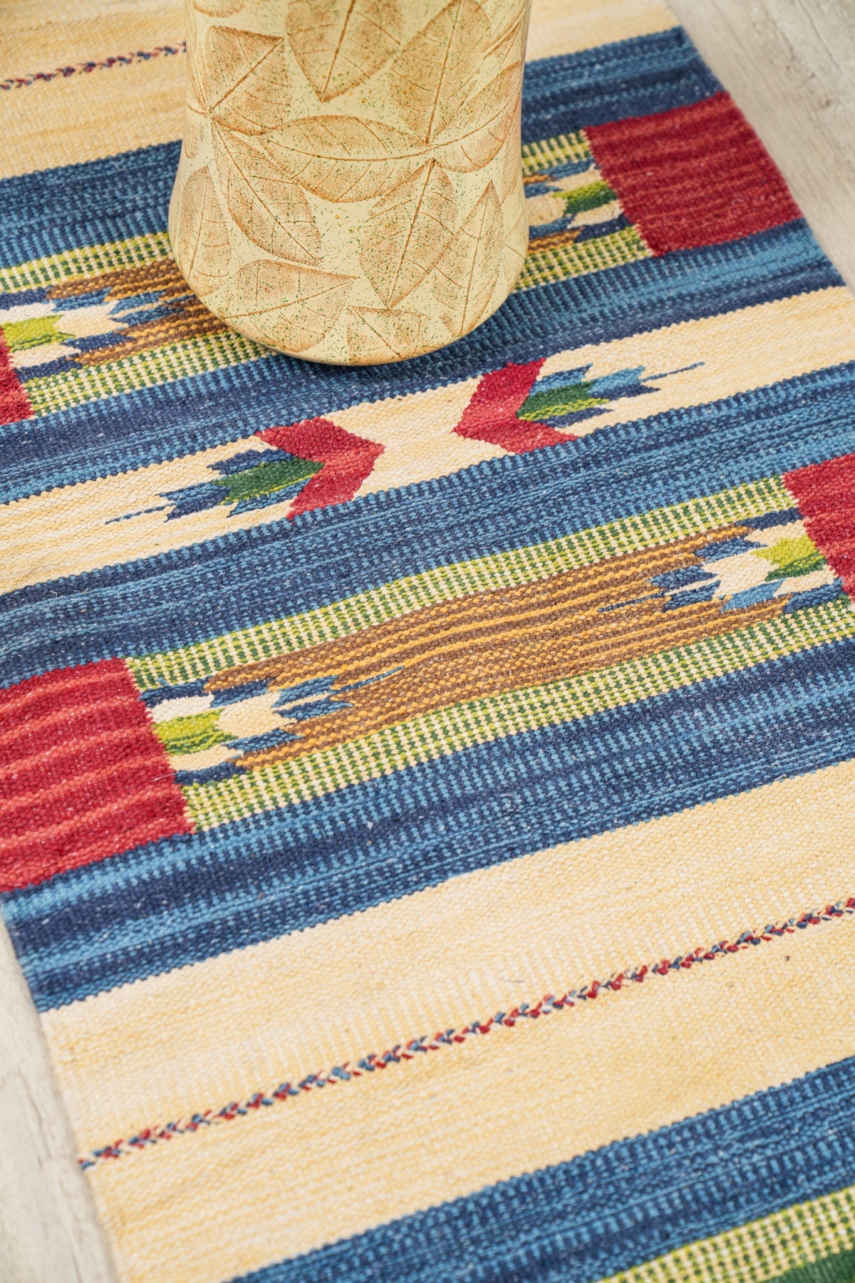 Vintage Turkish hallway Kilim 7'6" x 1'9"