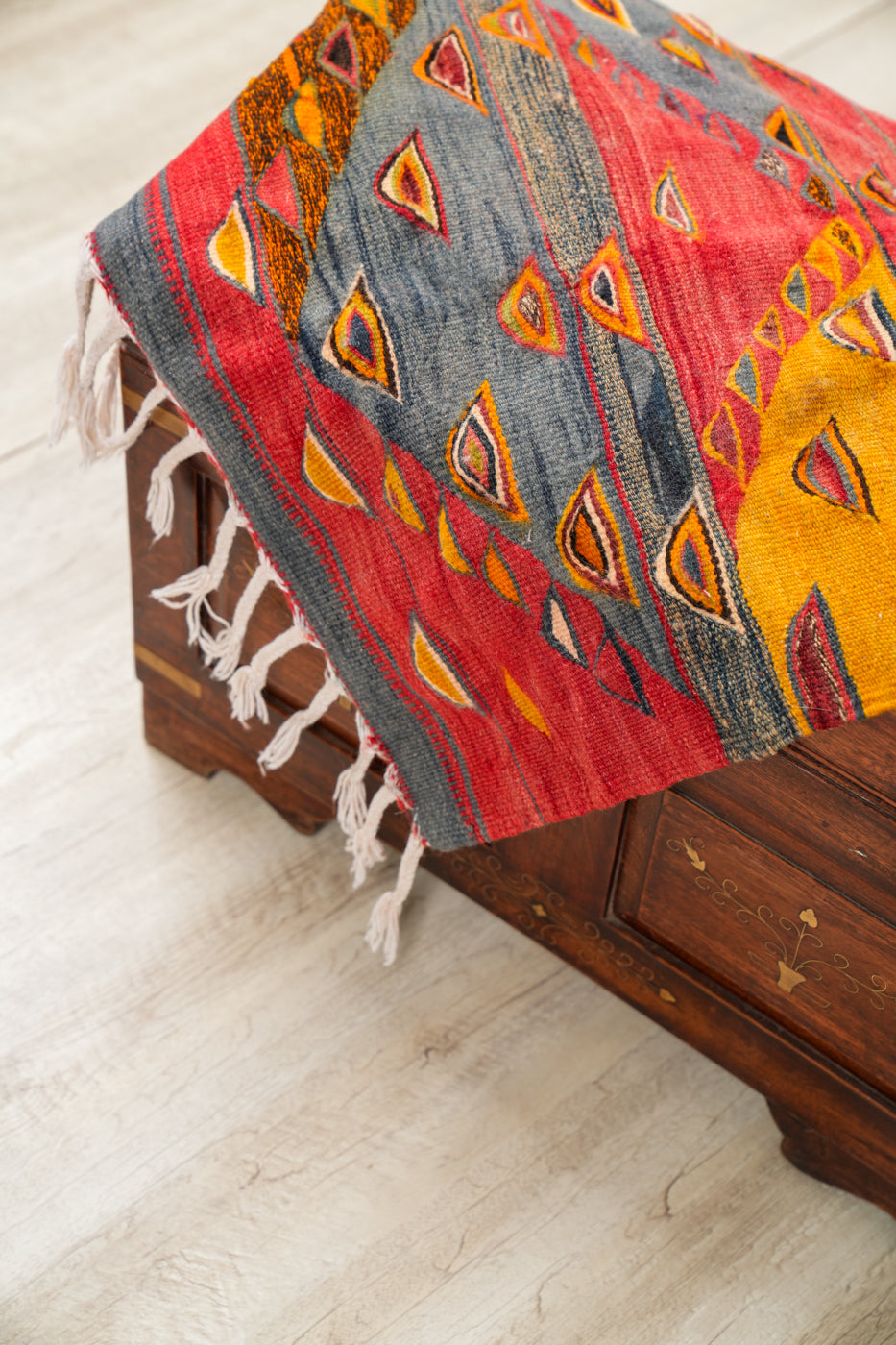 Vintage Moroccan Tapestry Kilim 3'5" x 1'10"