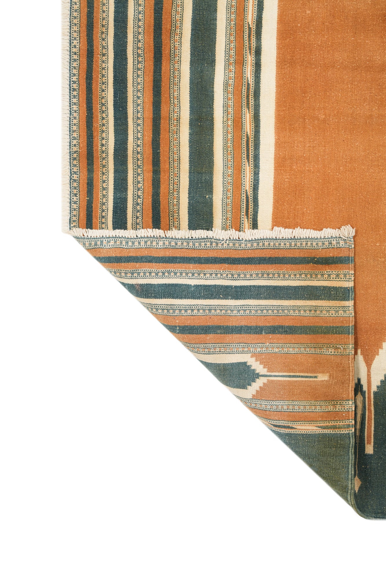 Vintage Indian Cotton Durrie 3'4" x 2'6"