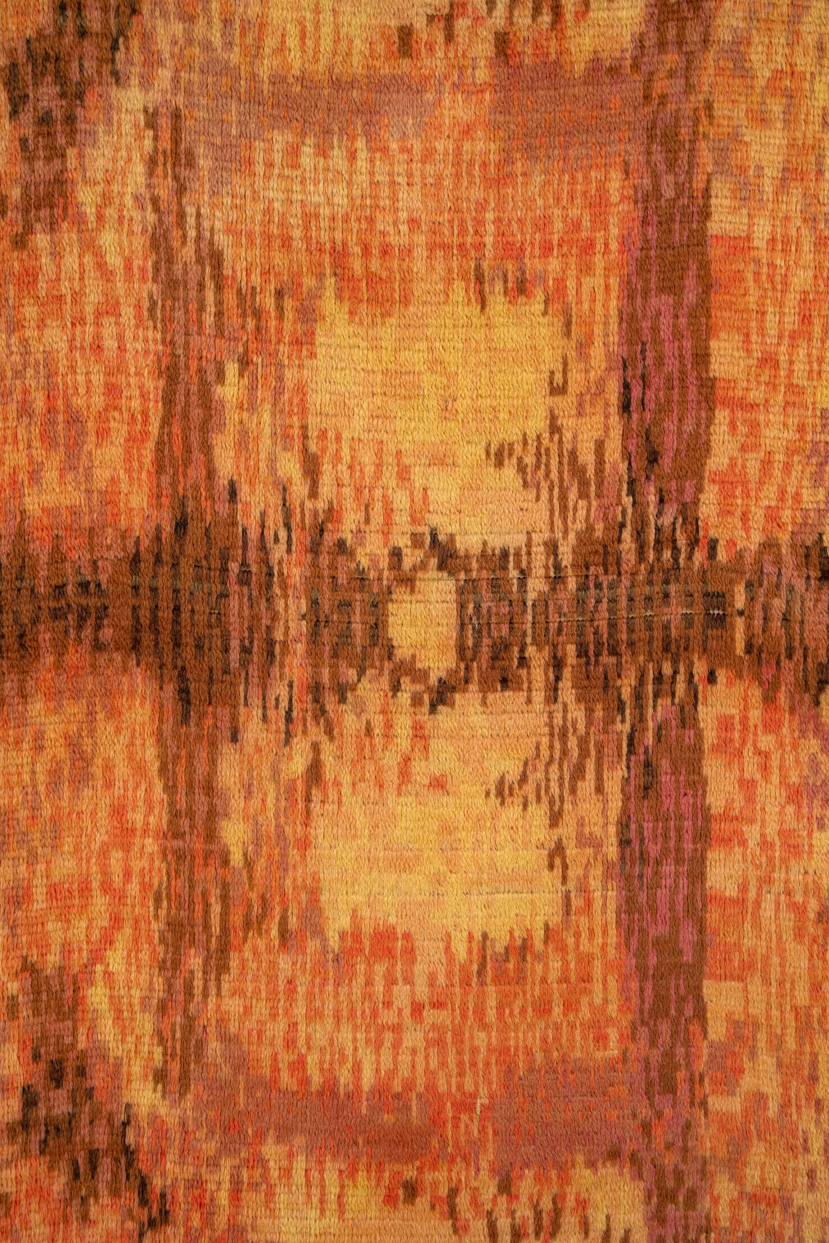 Vintage Scandinavian Art Deco Rug 6'4" x 4'6"