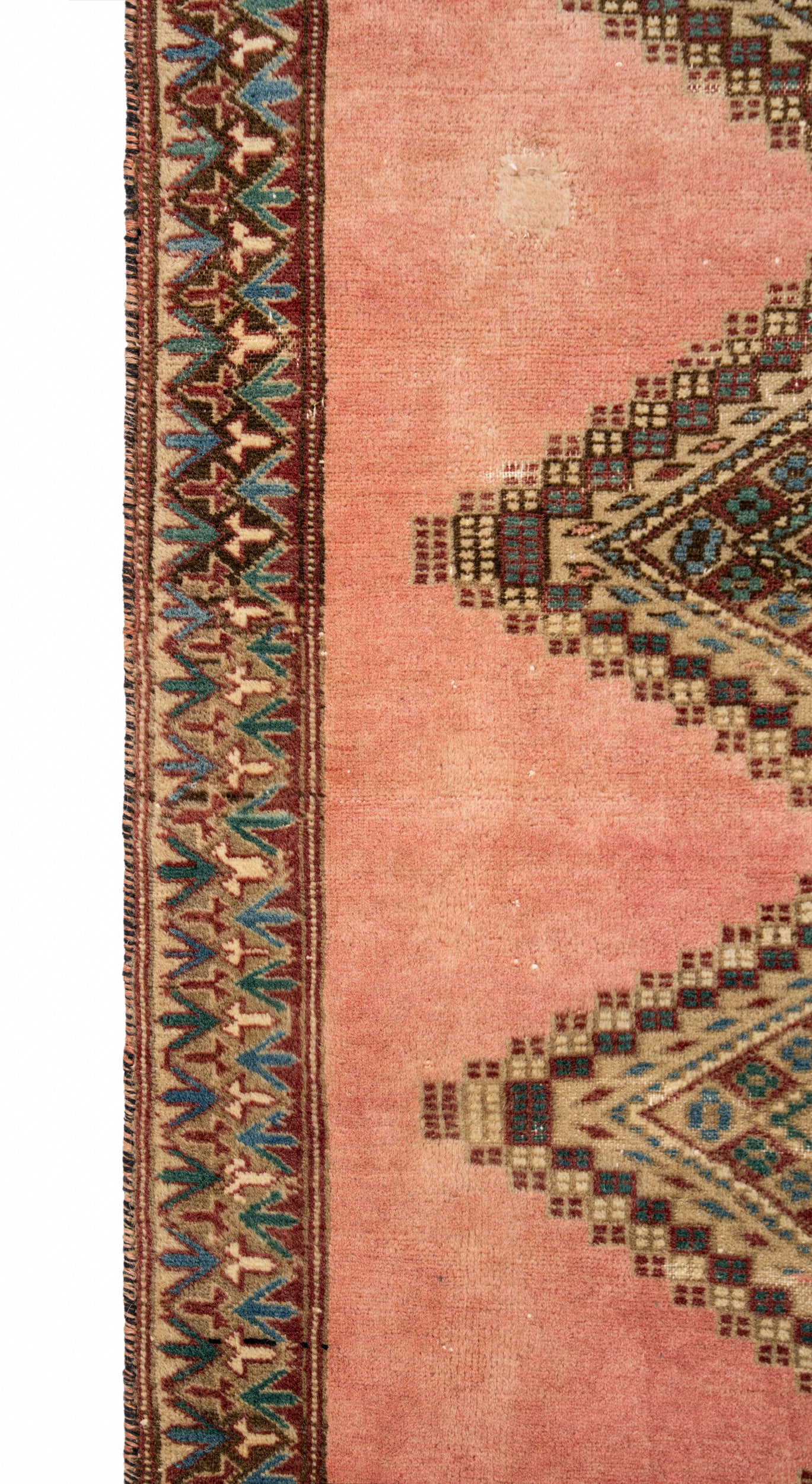 Vintage Lahore Shirvan Rug 4'4" x 2'5"