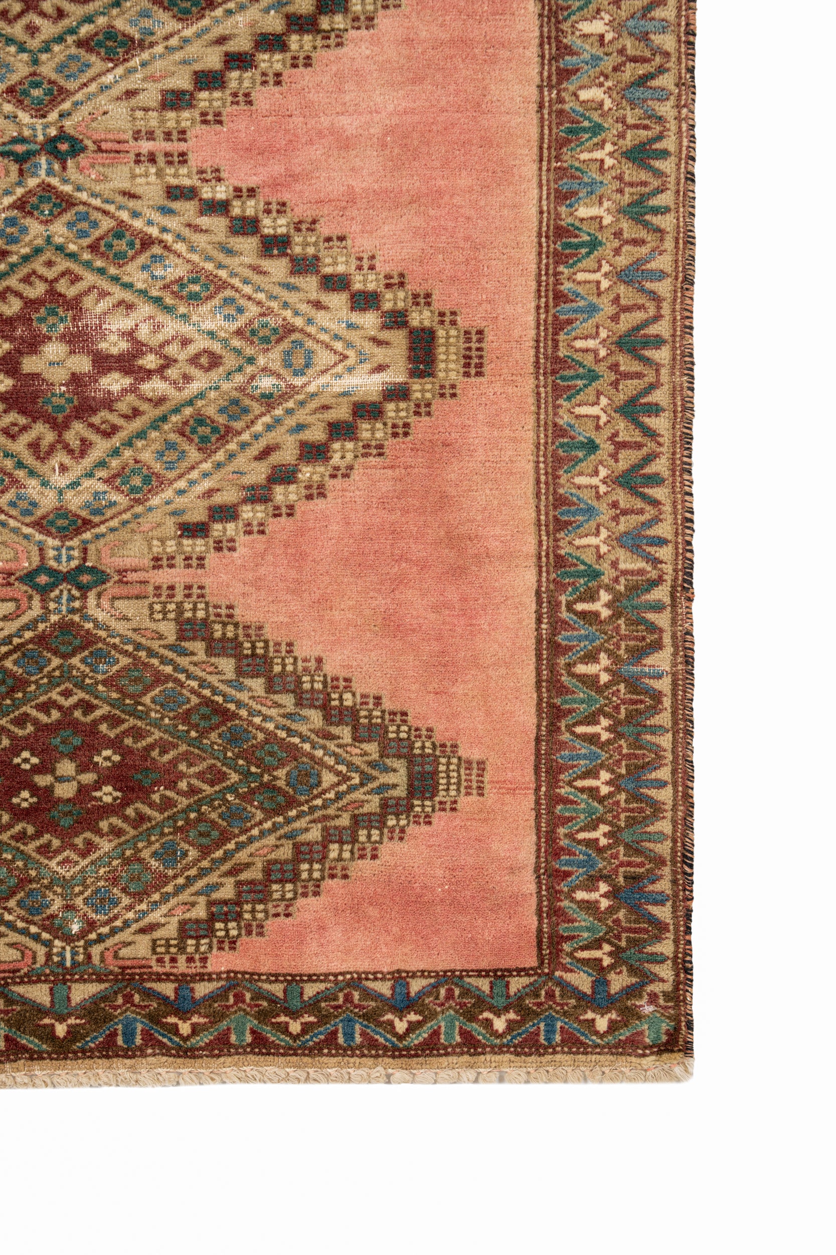 Vintage Lahore Shirvan Rug 4'4" x 2'5"