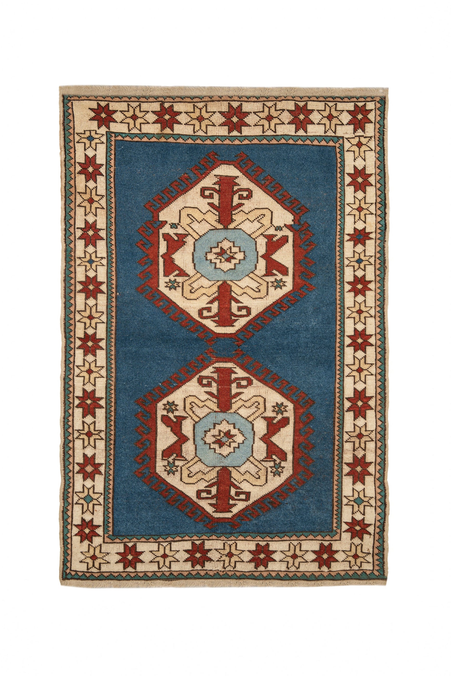 Vintage Turkish Kazak Rug 6'5" x 4'4"