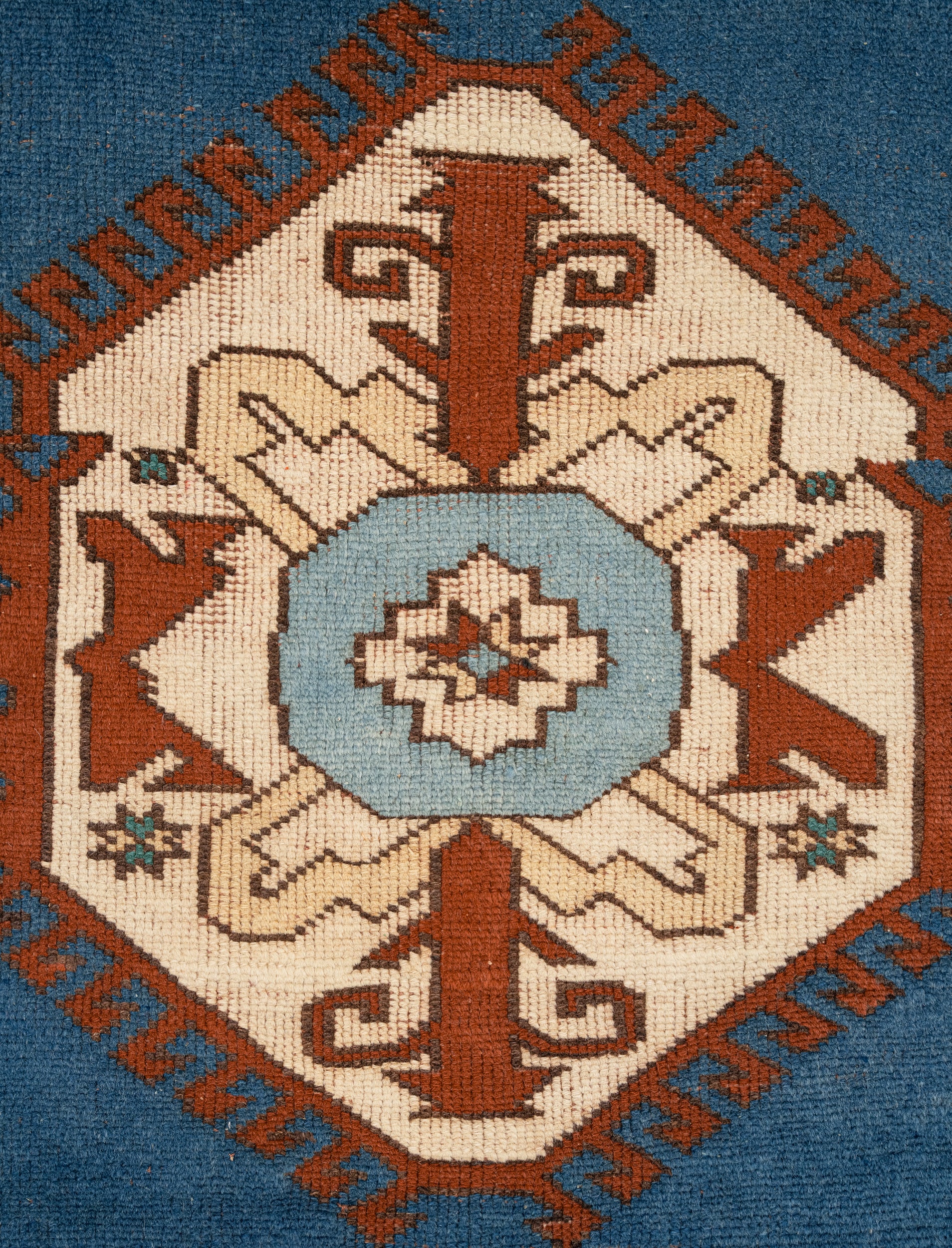 Vintage Turkish Kazak Rug 6'5" x 4'4"