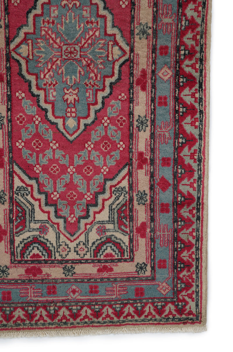 Vintage Turkish Tribal Rug 4'6" x 2'2"