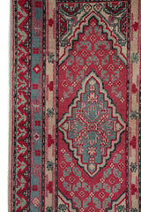 Vintage Turkish Tribal Rug 4'6" x 2'2"