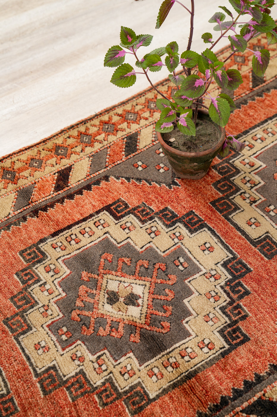 Vintage Anatolian Shirvan Rug 6'2" x 3'4"