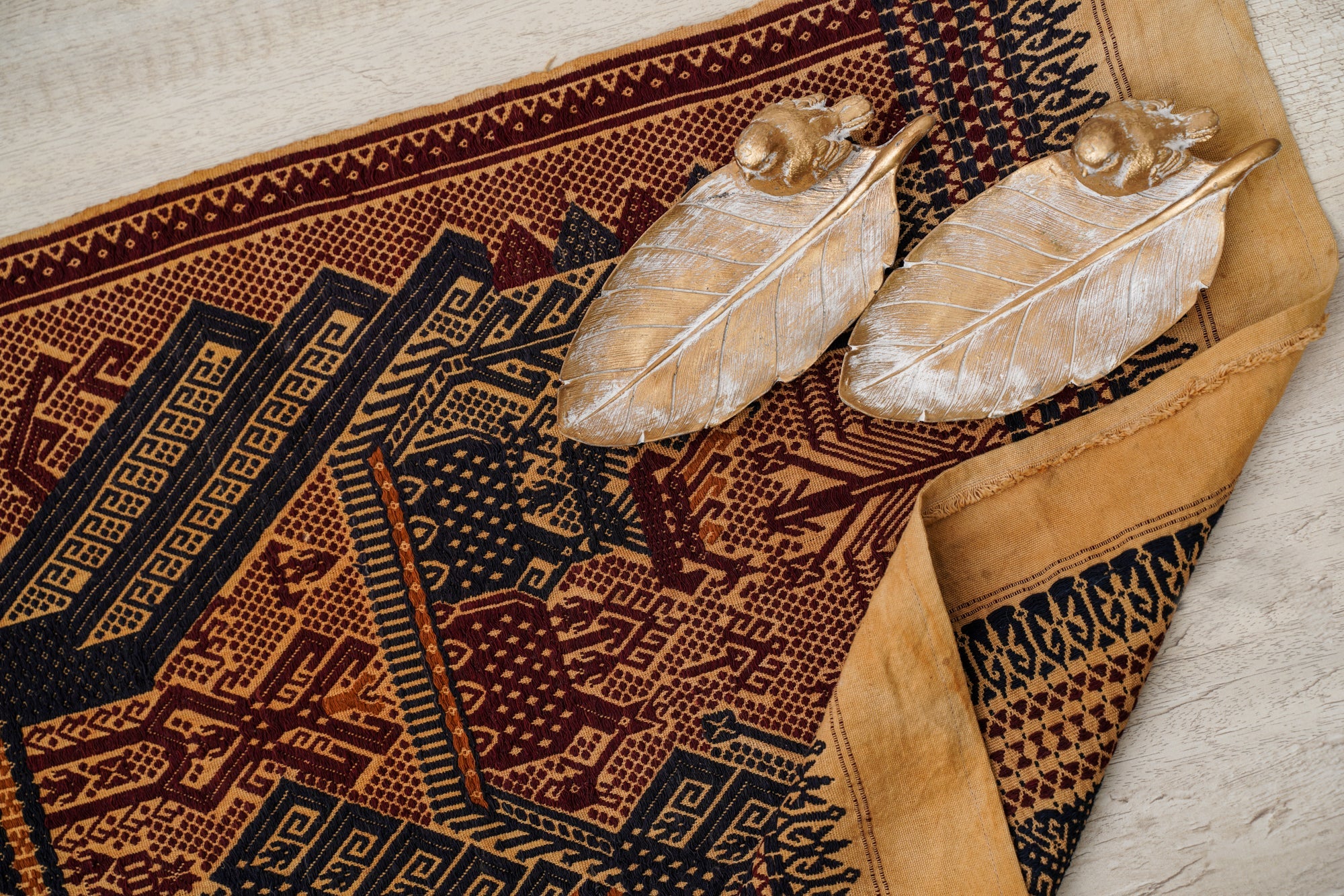 Antique Indonesian Ceremonial textile 2'7" x 2'3"