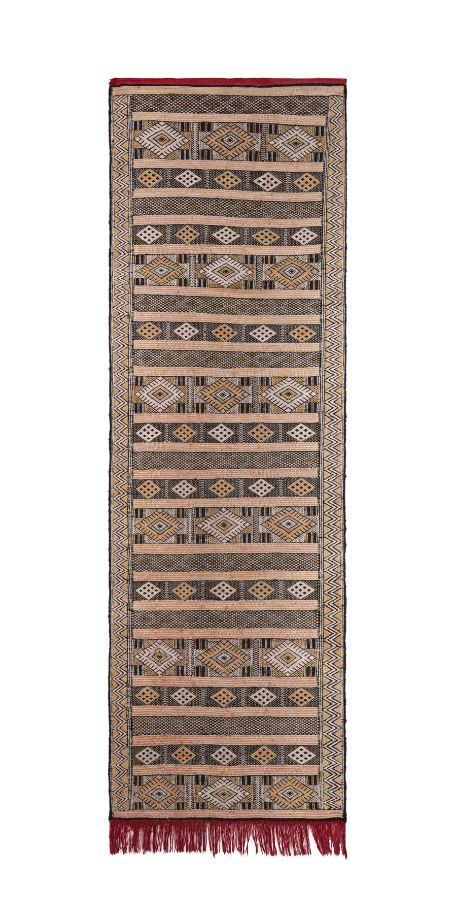 Vintage Moroccan Hallway Kilim 6'9" x 2'2"